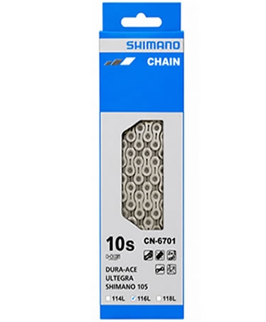 Shimano CN-6701 Ultegra HG-Directional chain, 10-speed, 116L