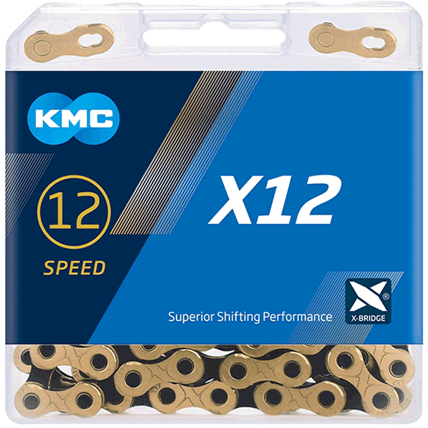 KMC X12 Chain 126L Black/Gold