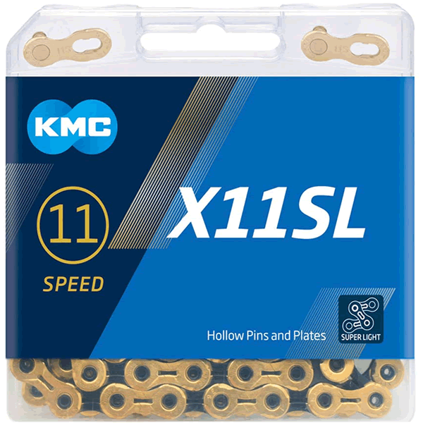 KMC X11-SL Chain 118L Black/Gold Silver Or Gold Options
