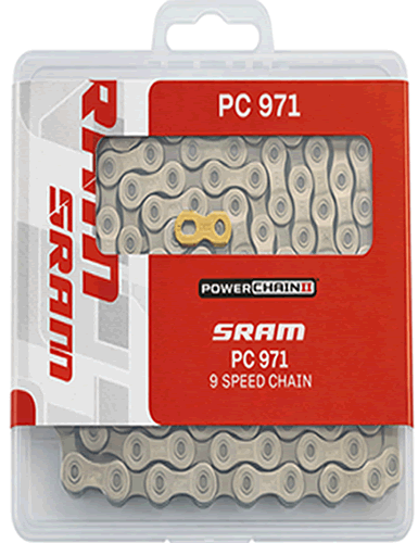 SRAM PC971 9spd Chain Silver/Grey (114 Links)
