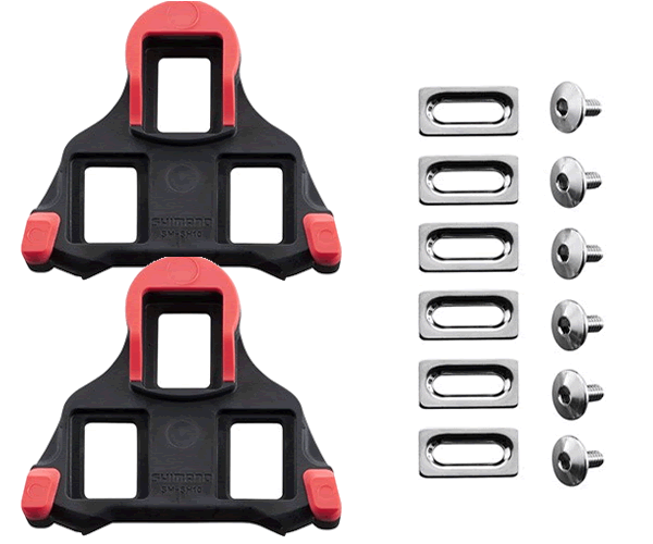 Shimano SM-SH10 SPD SL-Cleats, Fixed, Red 0 Degree