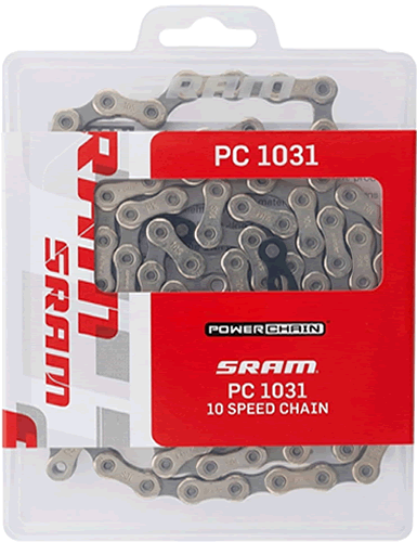 SRAM PC1031 10spd Chain Silver/Grey 114 Link with PowerLock