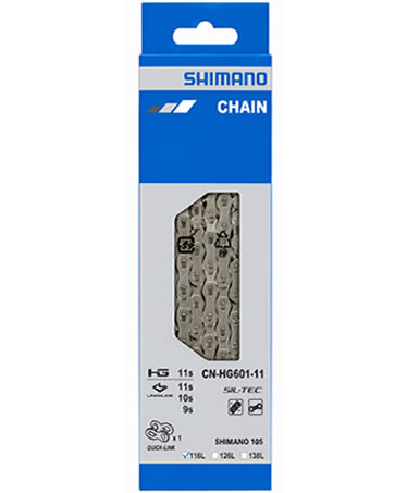 Shimano CN-HG601 105/SLX HG-X chain with quick link, 11-speed, 116L, SIL-TEC