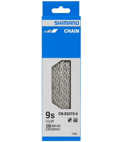 Shimano CN-E6070 E-Bike HG chain, 9-speed, 138L