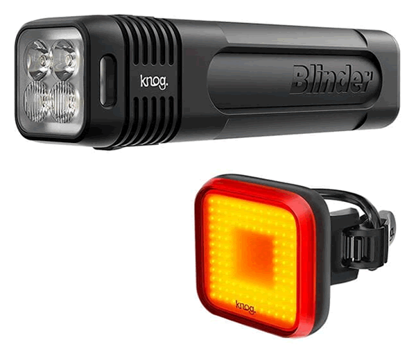 Knog Blinder Pro 600 Front Light + Blinder Square Rear Light