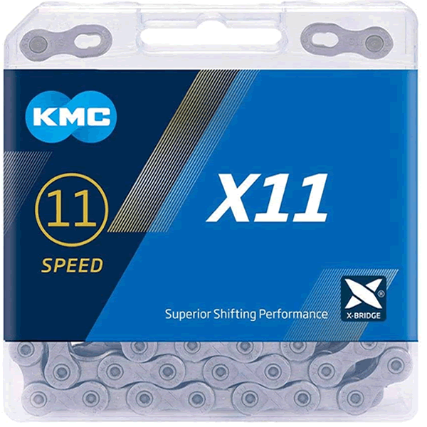 KMC X11 Cycle Chains (11.73) Grey 11 Speed