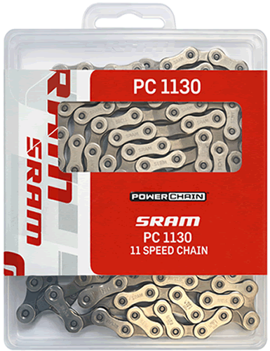SRAM PC1130 11 Speed Chain Silver 114 / 120 Link with PowerLock