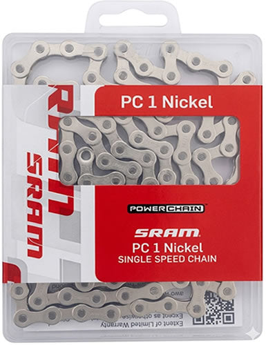 Sram Chain Pc 1 Silver, 114 Links With Power Lock.