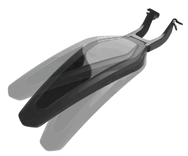 Polisport S-Mud Rear MTB (26"/27.5"/29") Mudguard In Black