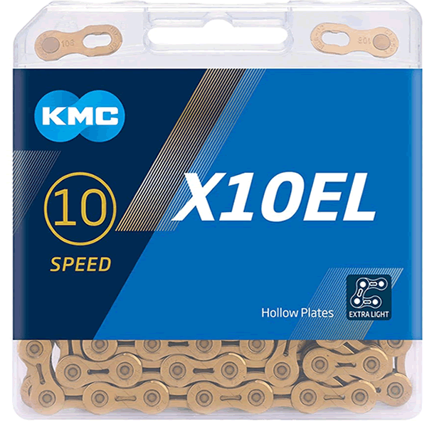 KMC X10-EL Chain 114L Gold